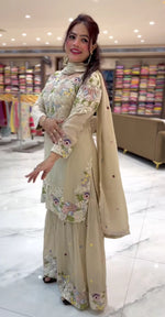 Thumbnail for Yash Enterprise Pista Crep Silk Party Wear Embriodery Paty Wear Suit Set