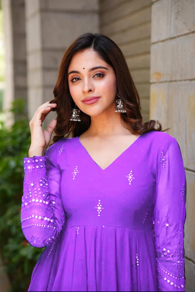 Yash Enterprise Whispering Breeze Georgette Embroidered Suit Set