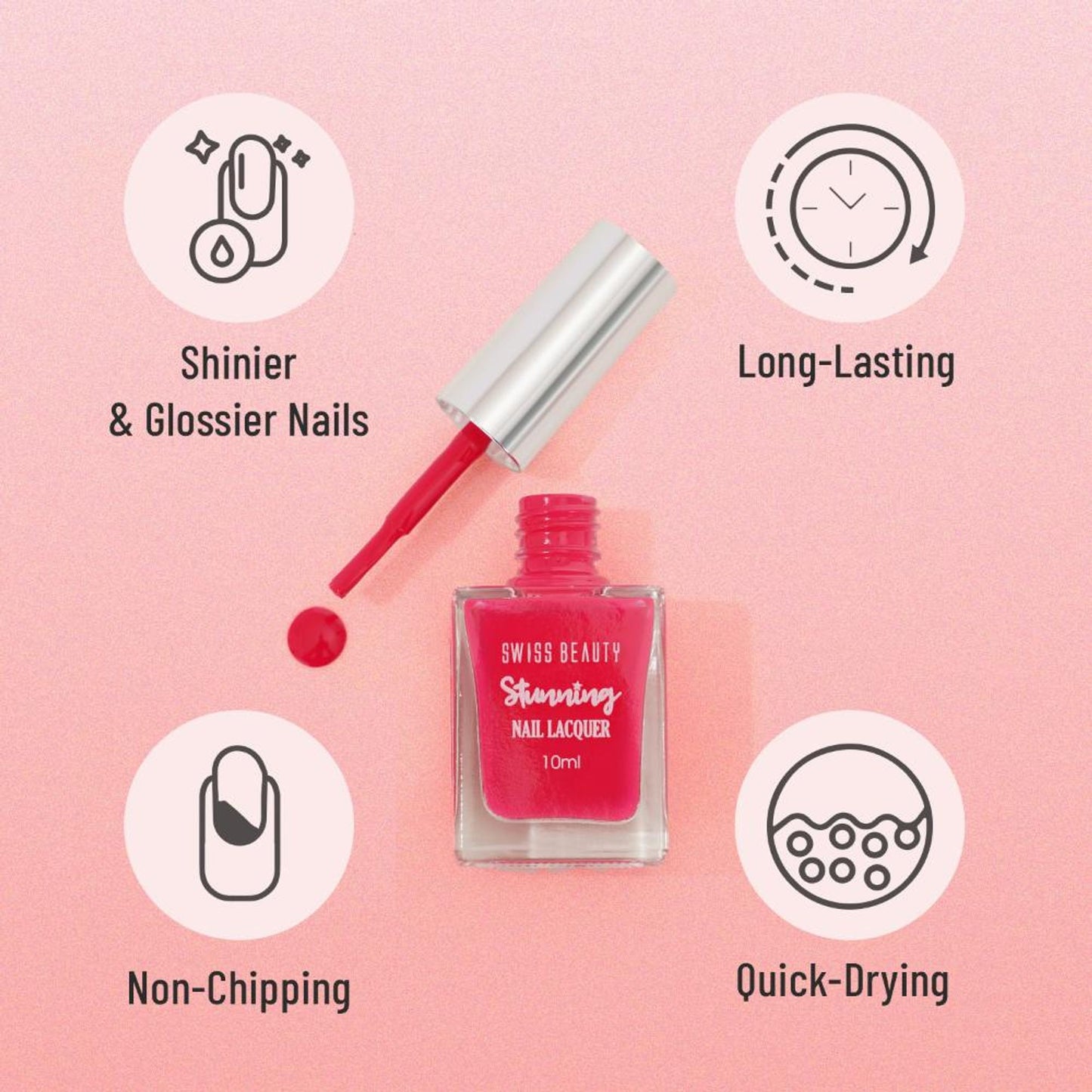 Swiss Beauty Stunning Nail Lacquer - Shade 13 - Distacart