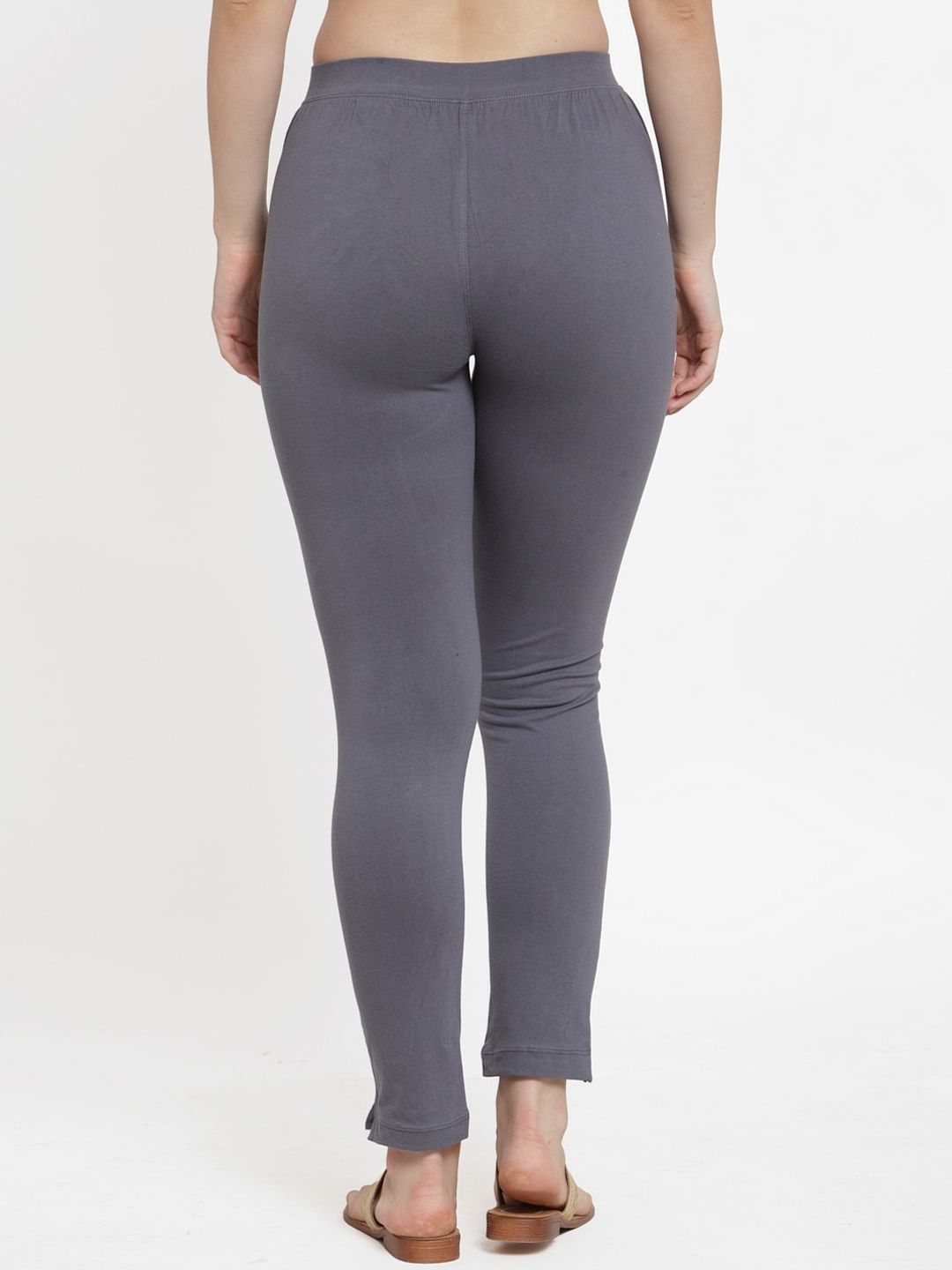 TAG 7 Women Pack Of 2 Solid Straight-Fit Ankle-Length Leggings - Distacart
