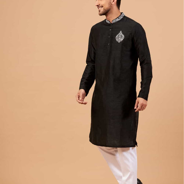 Amyr Traditional Embroidered Kurta by Hilo Design - Distacart