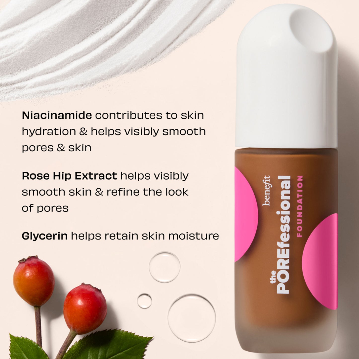 Benefit Cosmetics The Porefessional Foundation Smoothing & Blurring With Niacinamide - 16W Stellar - Distacart