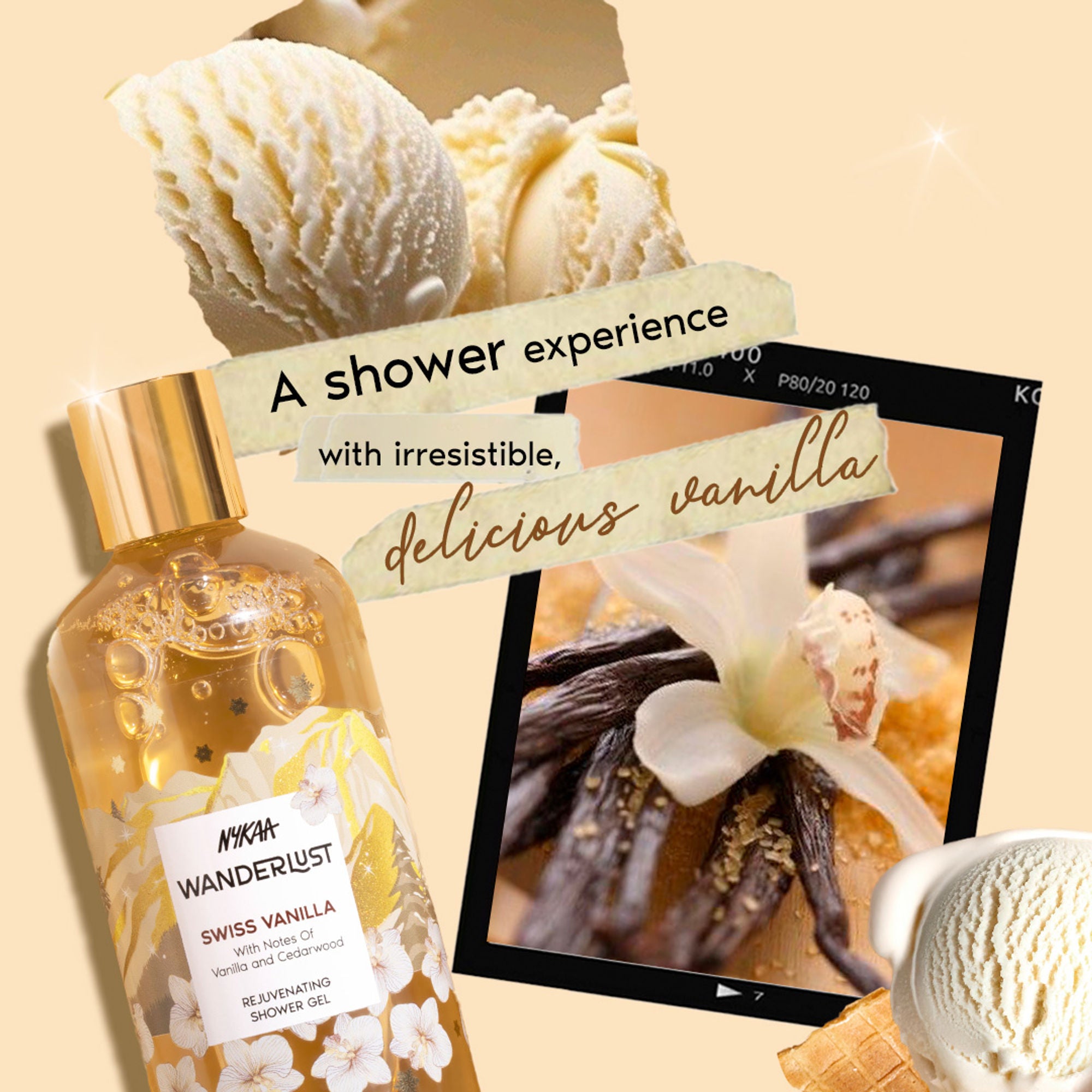 Wanderlust Shower Gels - Swiss Vanilla - Distacart