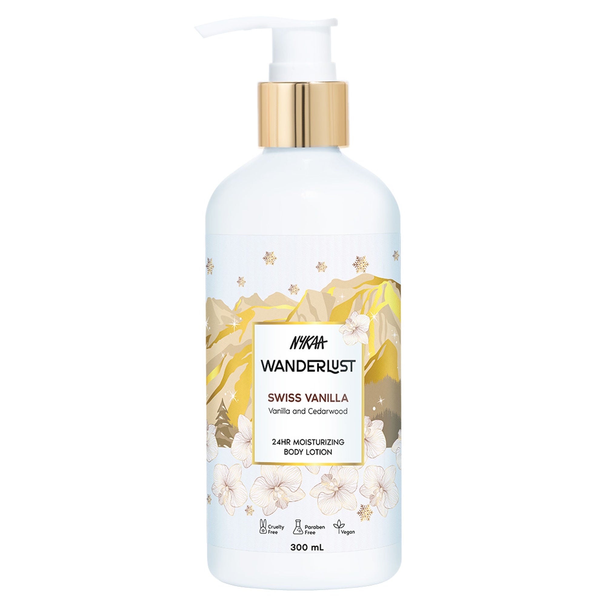 Wanderlust Moisturizing Body Lotion - Swiss Vanilla - Distacart