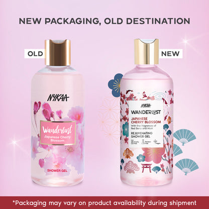 Wanderlust Shower Gels - Japanese Cherry Blossom - Distacart