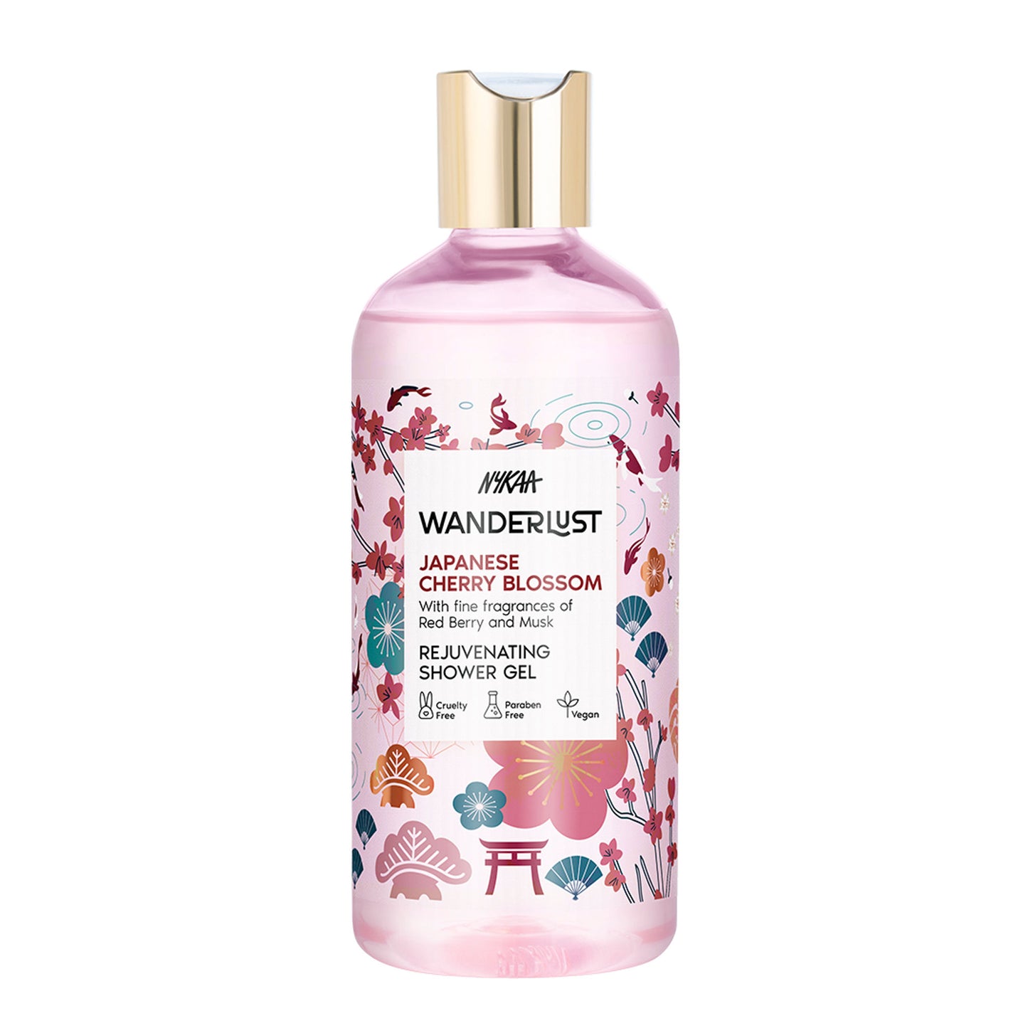 Wanderlust Shower Gels - Japanese Cherry Blossom - Distacart