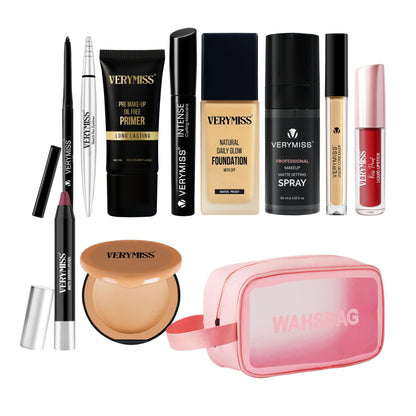 VERYMISS Ultimate Makeup Combo - 1 + Free Makeup Pouch - Distacart