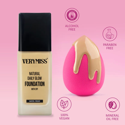 VERYMISS Foundation + Beauty Blender Combo Set - Distacart