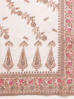 Thumbnail for kasee Floral Embroidered Net Saree - Distacart