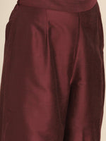 Thumbnail for All About You Women Velvet Finish Woven Design Regular Kurta with Palazzos & Dupatta - Distacart