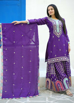 Thumbnail for Yash Enterprise New Designer Embroidered Chinon With Sequence Blue Readymade Salwar Suit