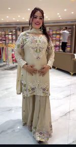 Thumbnail for Yash Enterprise Pista Crep Silk Party Wear Embriodery Paty Wear Suit Set