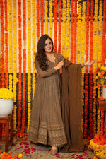 Thumbnail for Yash Enterprise Night Star Embroidered Georgette Suit Set