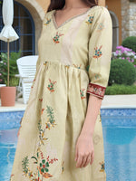 Thumbnail for Joban Fashion Off White Position Digital Print With Position Foil Kurta Set