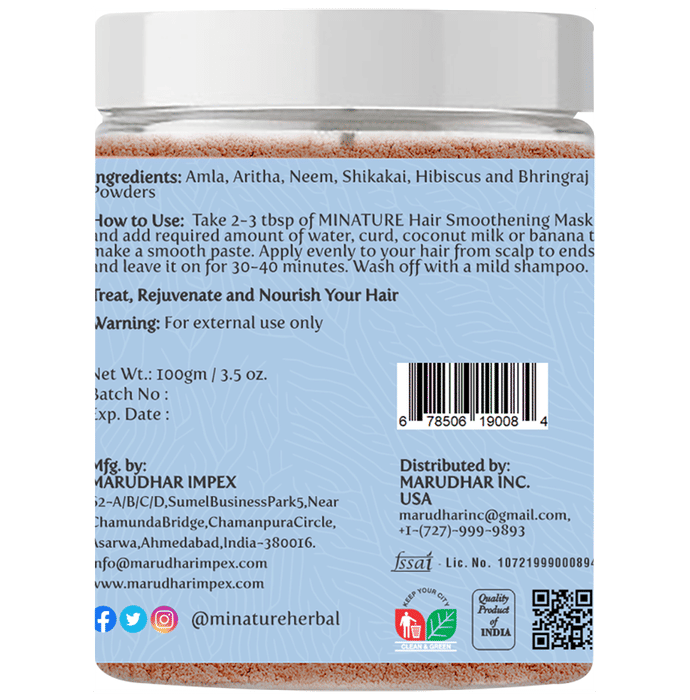 Minature Hair Smoothening Mask