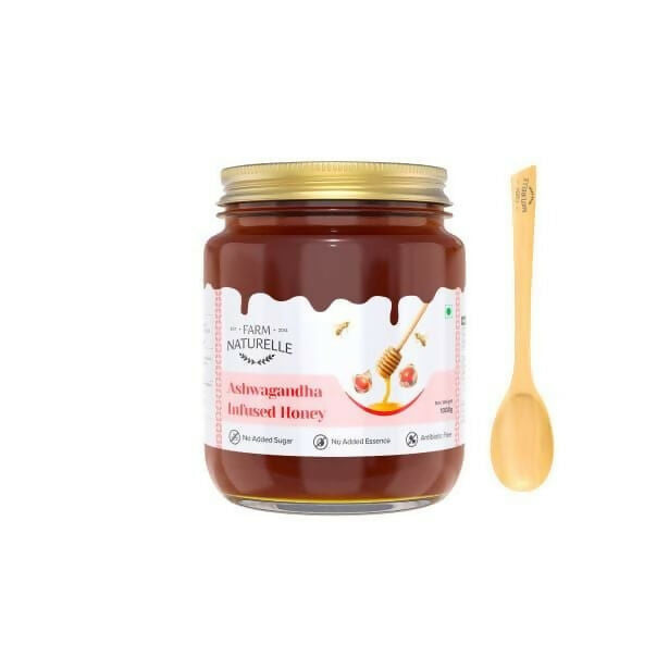 Farm Naturelle Ashwagandha Infused Honey – Natural Stress Relief & Energy Boost