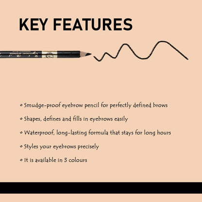 Matt Look Long Lasting Formula Professional Stylist Eyebrow Pencil - Dark Brown - Distacart
