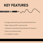 Thumbnail for Matt Look Long Lasting Formula Professional Stylist Eyebrow Pencil - Dark Brown - Distacart