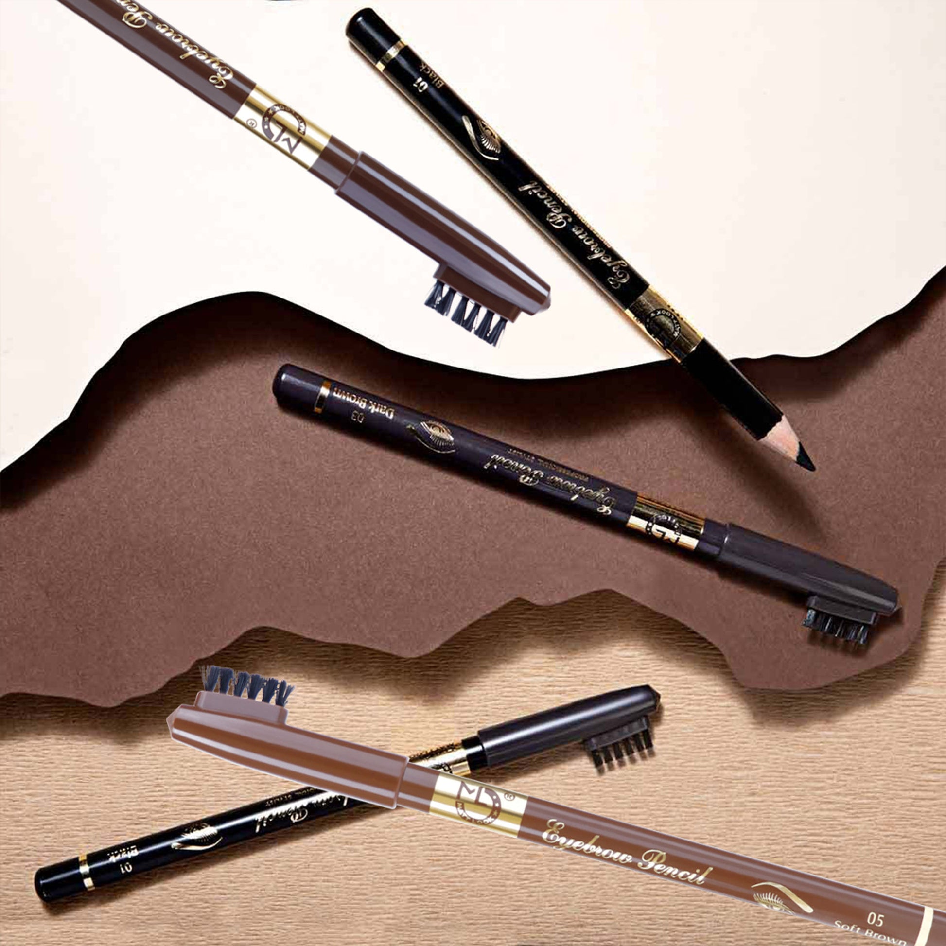 Matt Look Long Lasting Formula Professional Stylist Eyebrow Pencil - Dark Brown - Distacart