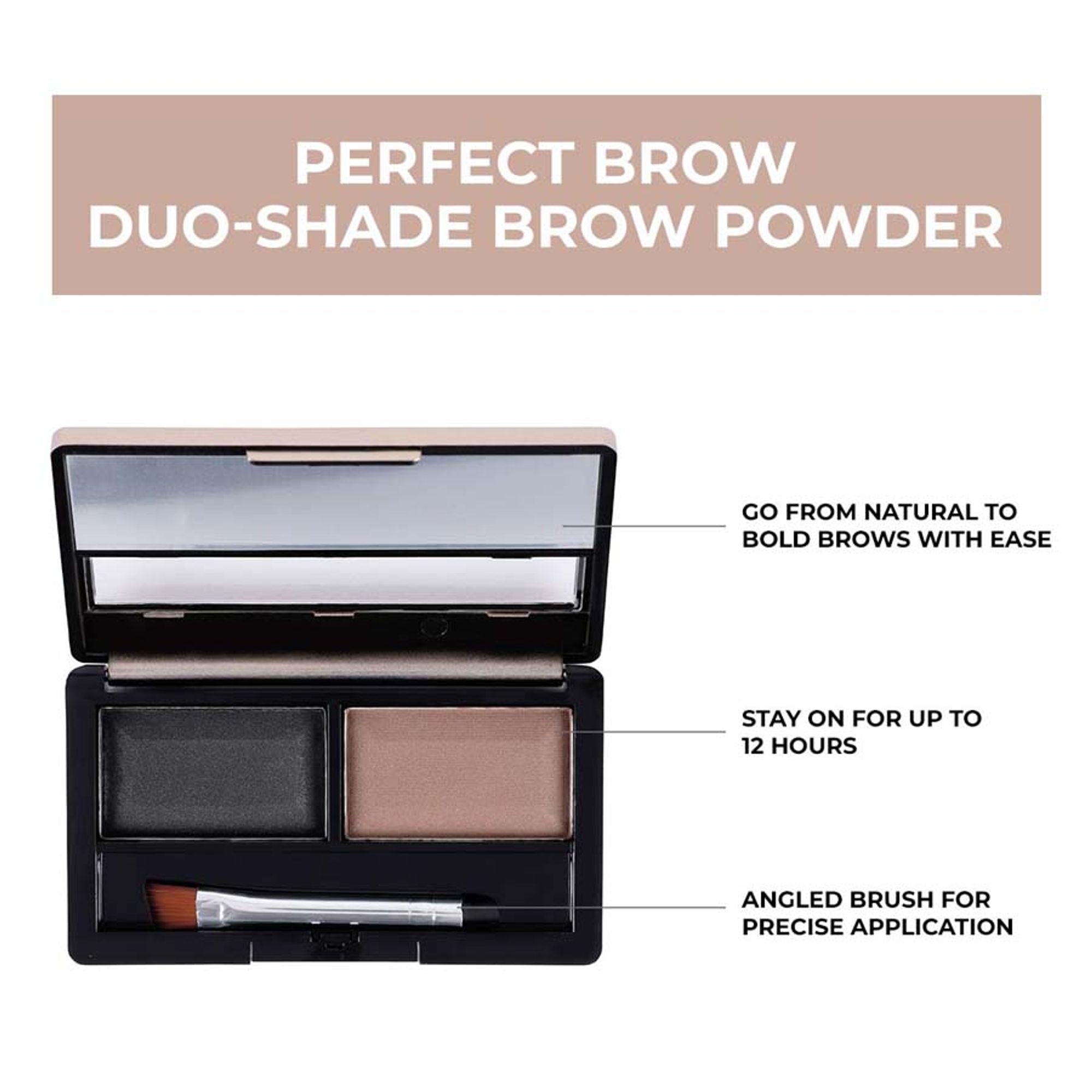 Matt Look Perfect Brow Duo-shade Brow Powder - 03 - Distacart