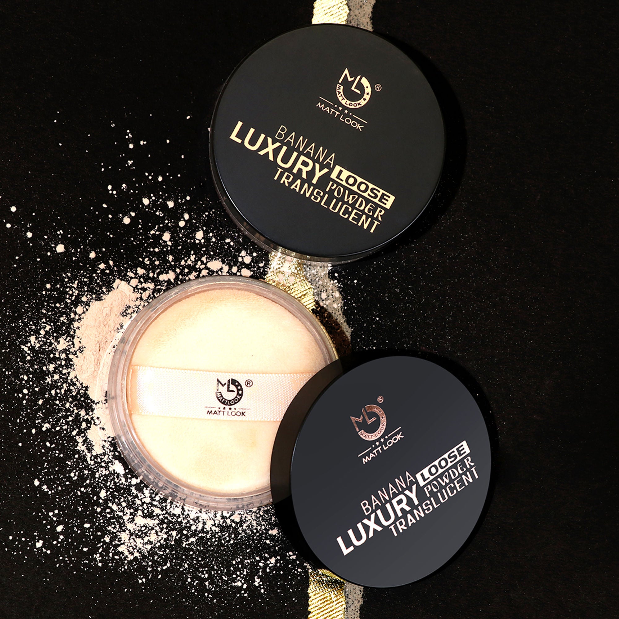 Matt Look Face Makeup Banana Luxury Loose Powder Translucent - Ivory - Distacart
