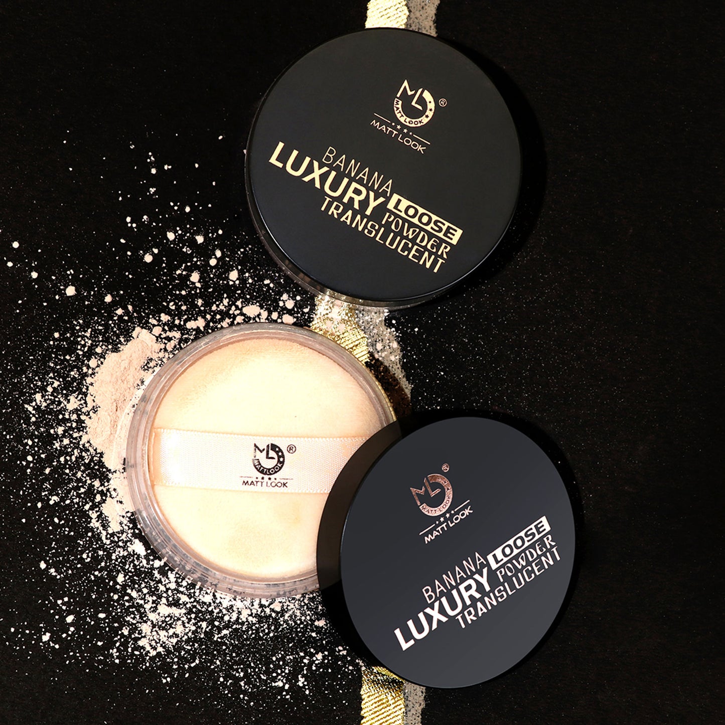 Matt Look Face Makeup Banana Luxury Loose Powder Translucent - Ivory - Distacart