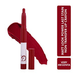 Thumbnail for Matt Look Power Last Lip Stain Crayon Lipstick - Very Magenta