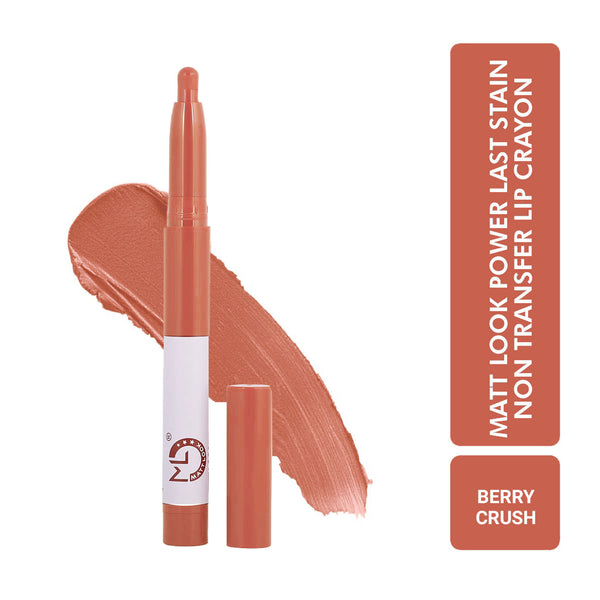 Matt Look Power Last Lip Stain Crayon Lipstick - Berry Crush
