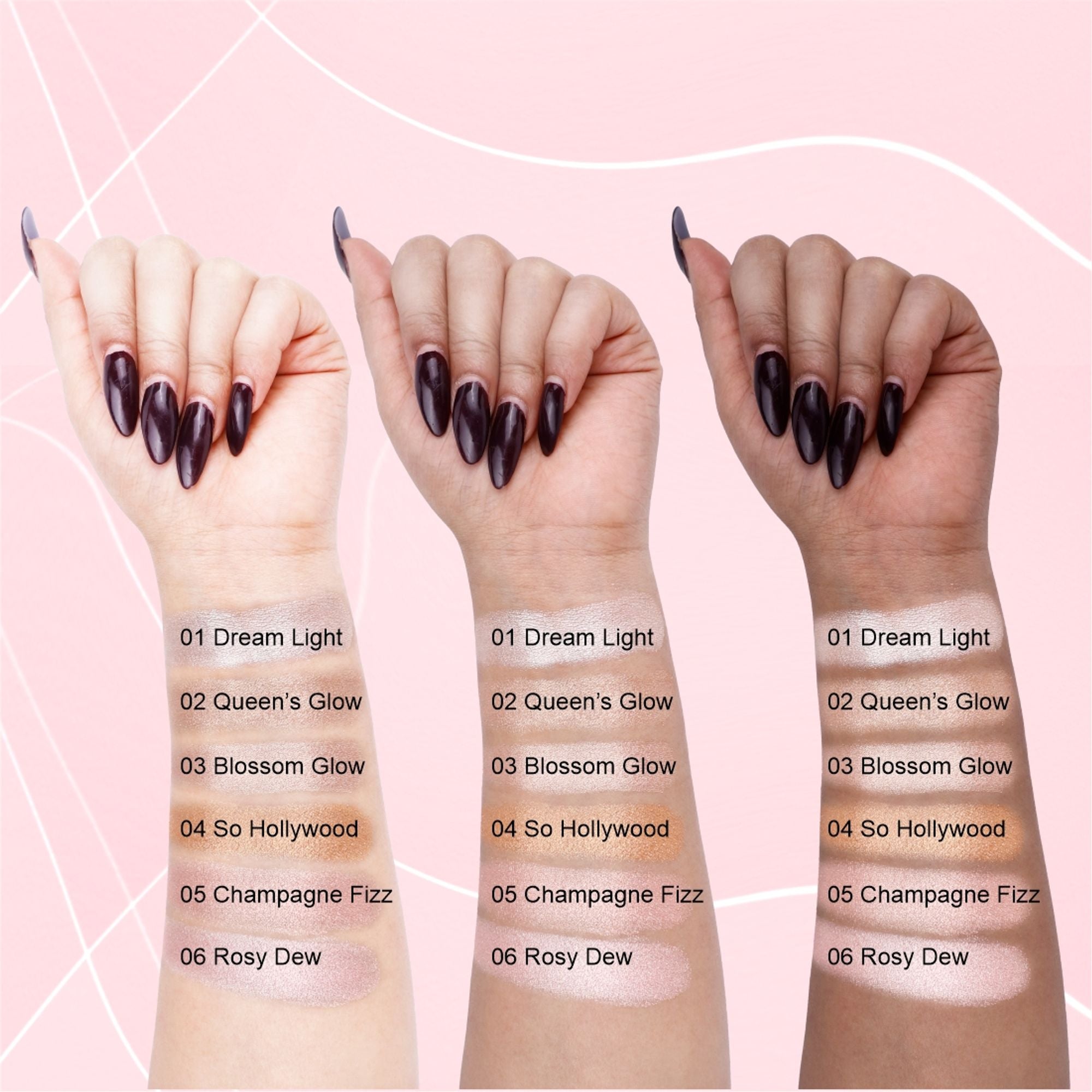Matt Look Heart Of Mine Baked Highlighter - 05 Champagne Fizz - Distacart