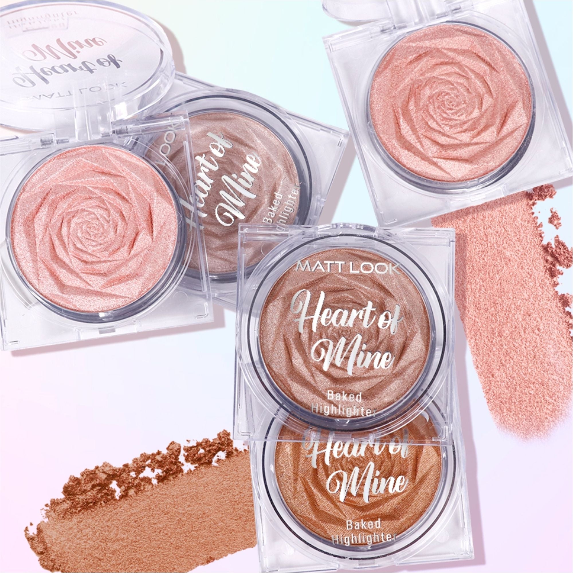 Matt Look Heart Of Mine Baked Highlighter - 05 Champagne Fizz - Distacart