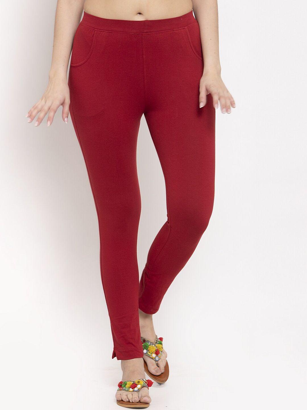 TAG 7 Women Pack Of 2 Solid Ankle-Length Leggings - Distacart