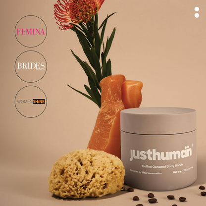JustHuman Coffee Caramel Body Scrub - Distacart