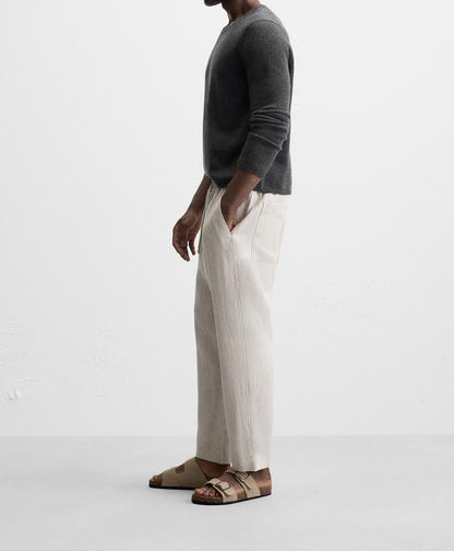 Fabmade Men’S Beige Loose Fit Cotton Pajama - Distacart