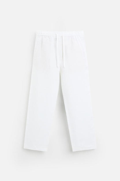 Fabmade Men’S White Loose Fit Cotton Pajama - Distacart