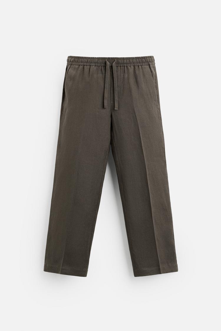 Fabmade Men’S Linen Pajama Combo – Beige & Brown (Pack Of 2) - Distacart