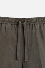 Thumbnail for Fabmade Men’S Linen Pajama Combo – Beige & Brown (Pack Of 2) - Distacart