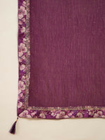 Thumbnail for The52 Women's Beautiful Embroidery Work Chinon silk Fabric Straight Kurta Pant and Dupatta Set - Distacart