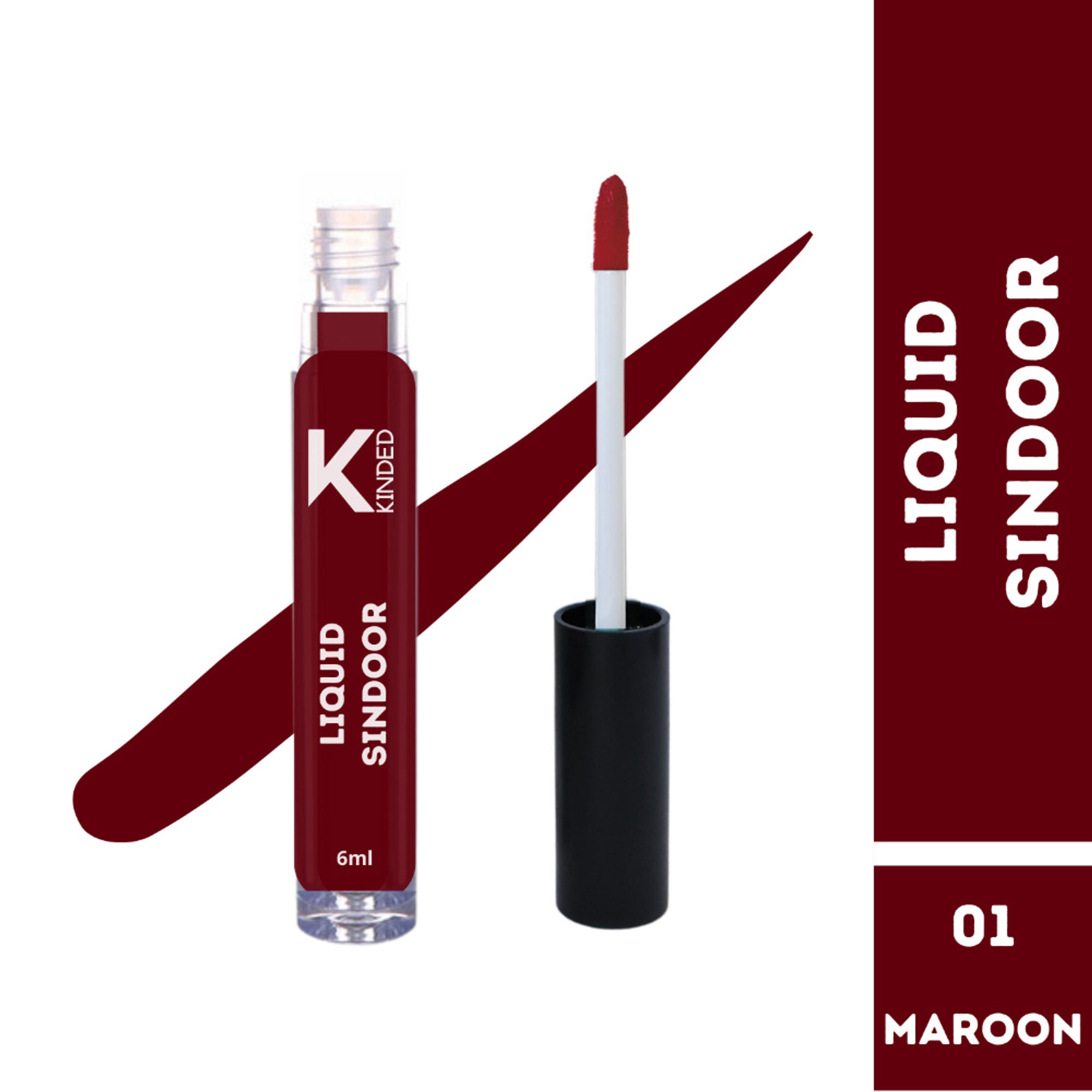 kinded liquid sindoor 01 maroon