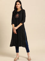 Thumbnail for All About You Women Floral Embroidered Kurta - Distacart