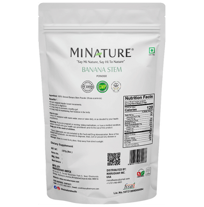 Minature Banana Stem Powder