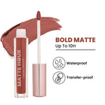 Thumbnail for Swiss Beauty Matte Hour Waterproof Liquid Lipstick, Up To 10-Hour - 3 Bare Cosmo - Distacart
