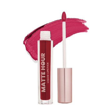 Swiss Beauty Matte Hour Waterproof Liquid Lipstick, Up To 10-Hour - 12 Strawberry Daiquiri