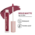 Thumbnail for Swiss Beauty Matte Hour Waterproof Liquid Lipstick, Up To 10-Hour - 14 Mulled Merlot - Distacart