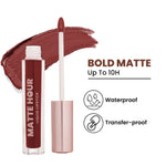 Thumbnail for Swiss Beauty Matte Hour Waterproof Liquid Lipstick, Up To 10-Hour - 15 Royal Manhattan - Distacart