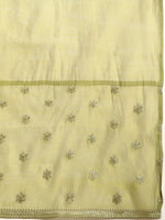 Thumbnail for Anouk Women Green Embroidered Regular Sequinned Chanderi Silk Kurta with Palazzos & With Dupatta - Distacart