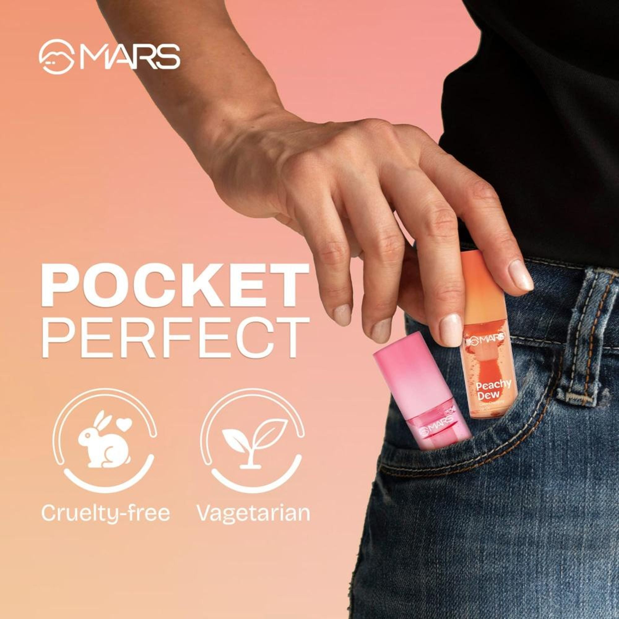 MARS Cosmetics Color Changing Protector Lip Oil - Lo-01-Peachy Dew - Distacart