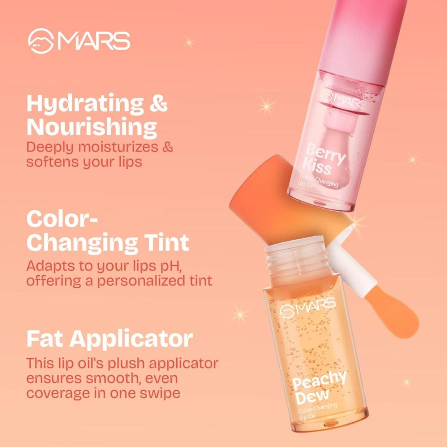 MARS Cosmetics Color Changing Protector Lip Oil - Lo-01-Berry Kiss - Distacart