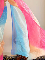 Thumbnail for Anouk Embellished Sequinned Pure Georgette Designer Saree - Distacart