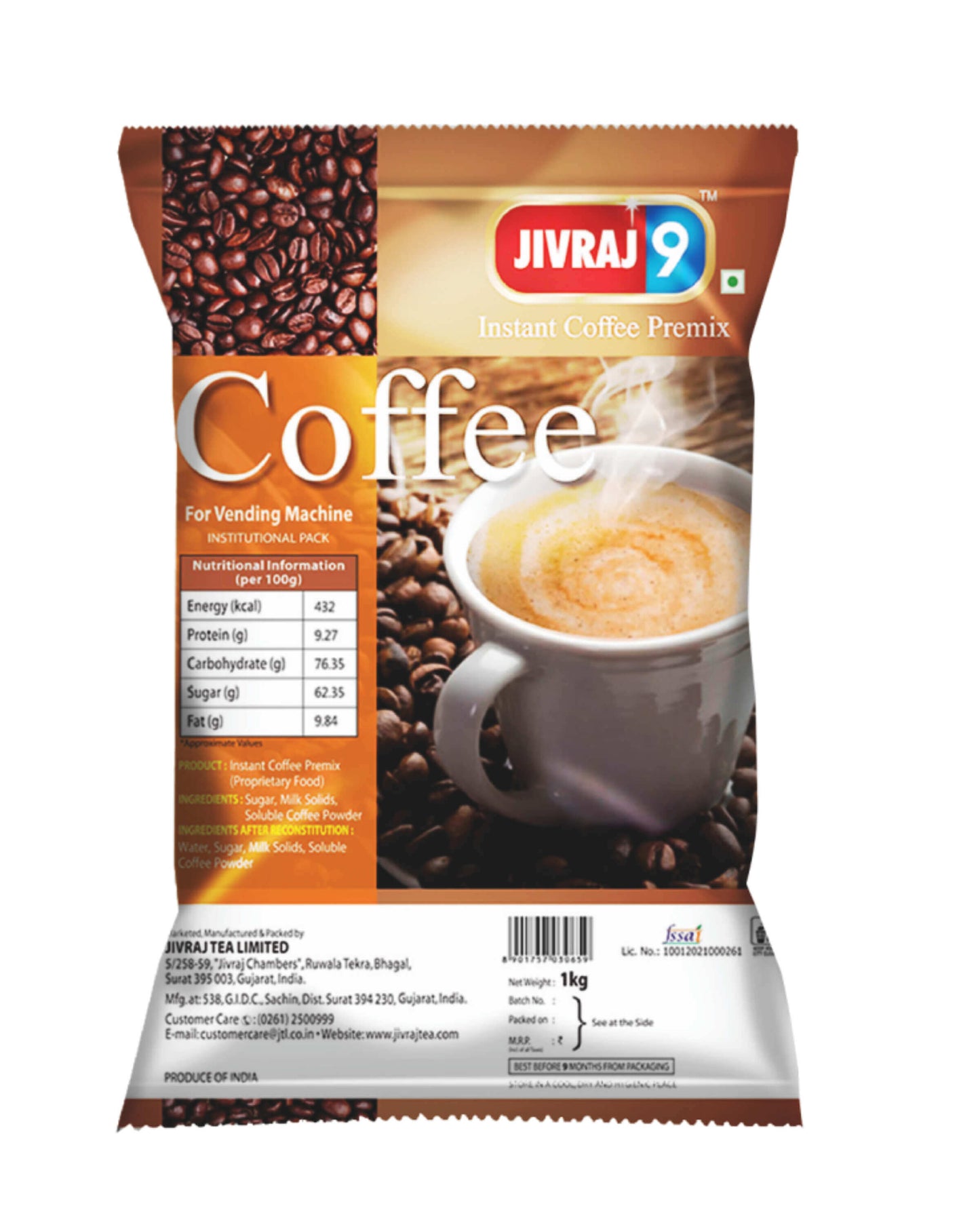 jivraj9 Tea Cappuccino Premix Coffee - Distacart