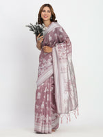 Thumbnail for Astita Linen Cotton Sea Green Saree